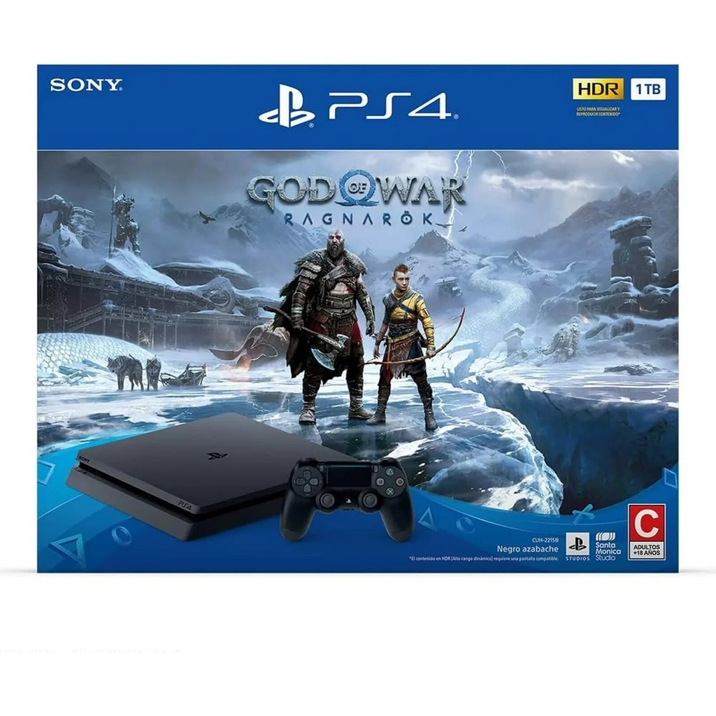 COMOB CONSOLA/DE/JUEGO/SONY DISCO SLIM STANDARD CORE - LATAM+ VIDEOJUEGO PS4 GOD OF WAR