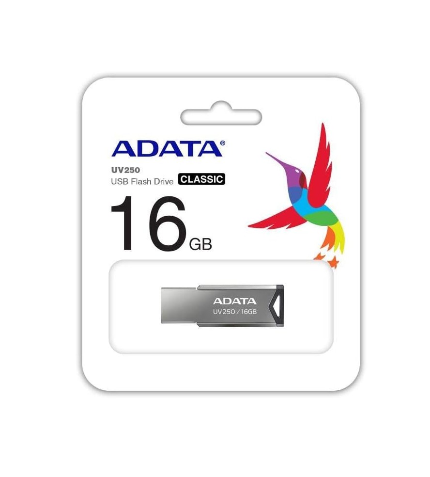 [FMEADA32GUV250K] FLASH MEMORY ADATA 32GB UV250 USB 2.0 METALIC
