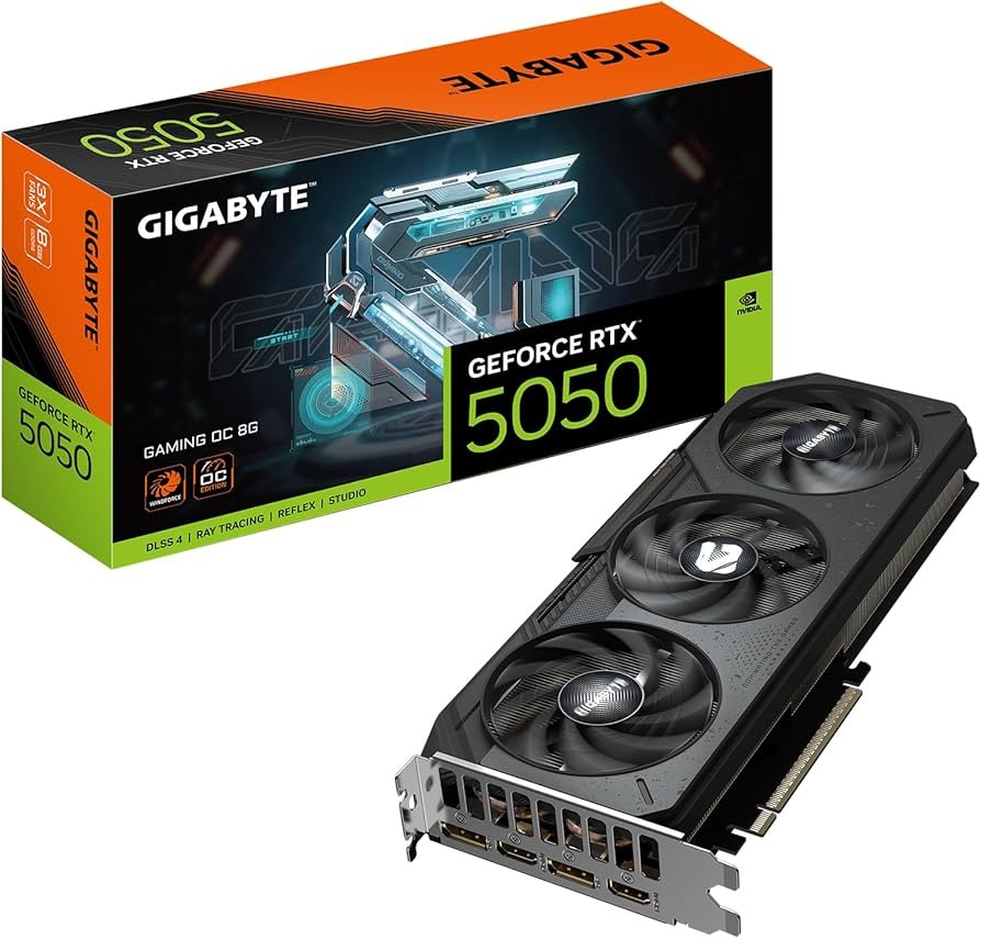 NG TARJETA/DE/VIDEO/GIGABYTE GEFORCE RTX 5050 GAMING OC 8G GDDR6 PCIE 5.0 2632MHZ 550W