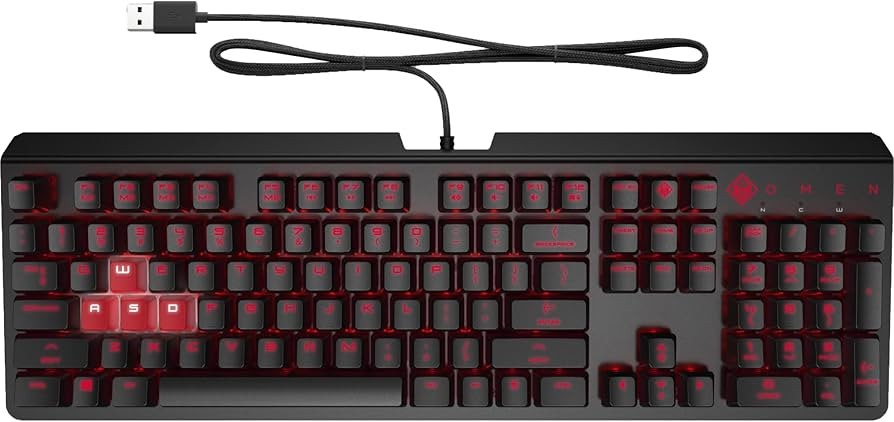 TECLADO OMEN BY HP ENCODER RED USB BLACK