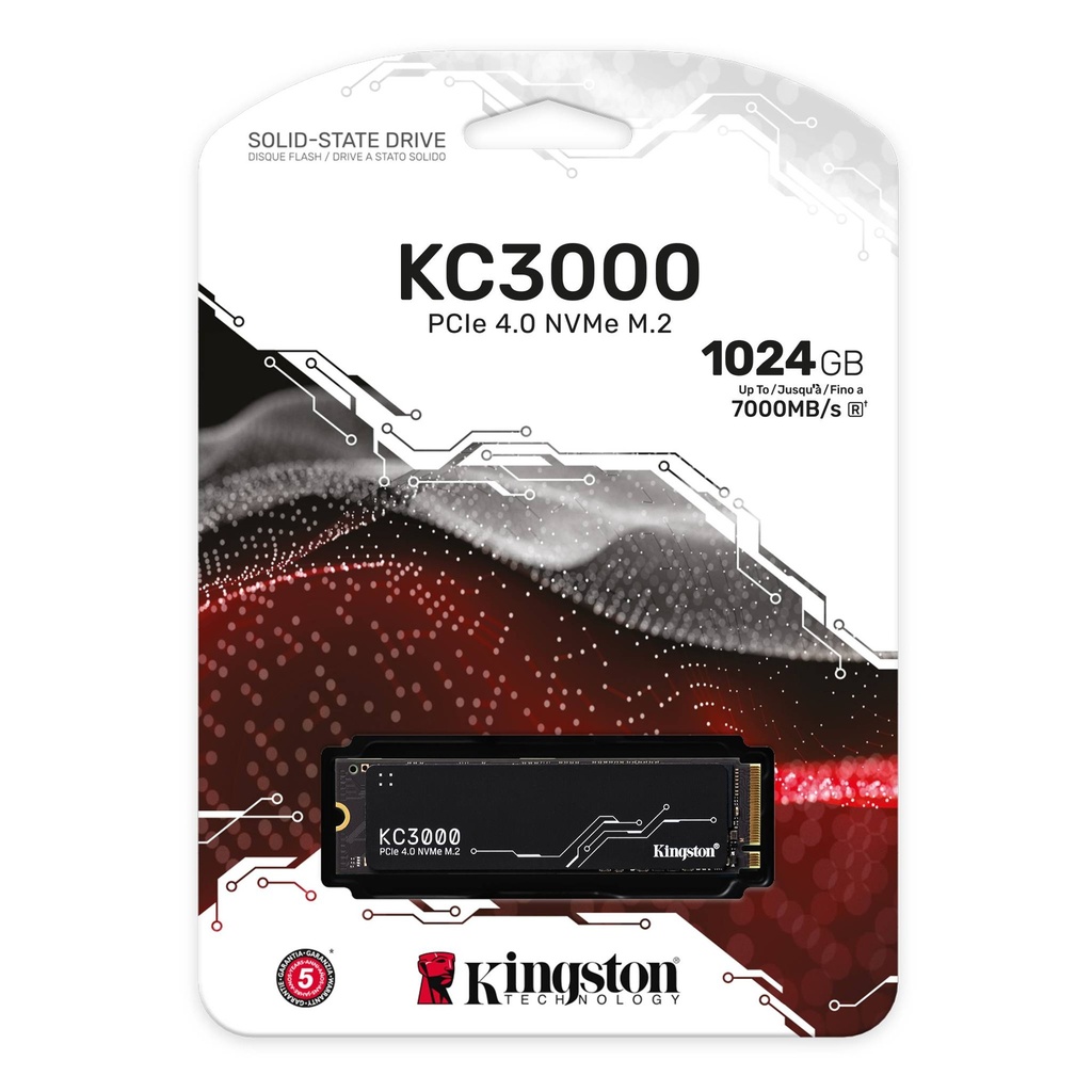 [HDDKINSKC3001TB] SOLID STATE DRIVE KINGSTON 1TB KC3000 M.2 NVME PCIE 4.0