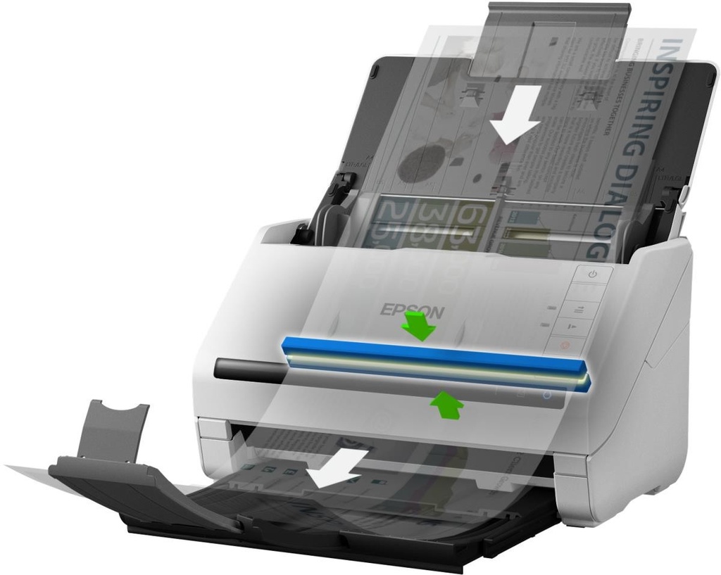 [SCAEPSWFDS770II] SCANNER EPSON DS-770II 45 PPM-90 IPM. 600 DPI USB MODULO DE RED OPCIONAL ADF 100PAG