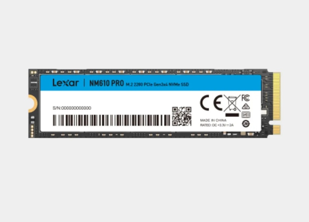 SSD/LEXAR NM610PRO M.2 2280 500G 0.5MS 3000MBS PCIE GEN3X4 NVME SSD