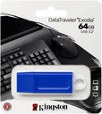 Kingston DataTraveler - Unidad flash USB - USB 3.0 - 64 GB - Azul