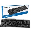 Xtech - Keyboard - Wired - Spanish - USB - Black - XTK-160S