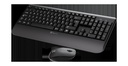 Klip Xtreme - Keyboard - Spanish - Wireless - 2.4 GHz - Black - Combo - hand rest