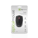 Klip Xtreme KMO-120BK - Ratón - diestro y zurdo - óptico - 3 botones - cableado - USB - negro