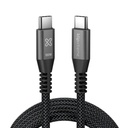 Klip Xtreme - USB cable - 24 pin USB-C - 3 m - Black - 60W Braided Fast charging