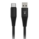 Xtech - USB cable - 4 pin USB Type A - 24 pin USB-C - 1.8 m - Black - Braided-XTC-512