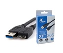 Xtech - XTC-365 - Data cable - USB to Micro USB 3.0 - 91 cm - Black - 3ft for hard drives