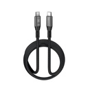 Klip Xtreme - USB cable - 24 pin USB-C - 3 m - Black - 100W Braided Fast charging