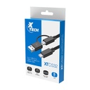 Xtech - USB cable - USB-C USB-A - USB Type C - 1.82 m - 2 in one braided XTC-532