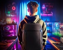 Primus Gaming - Notebook carrying backpack - 17" - 100% polyester - black and purple