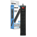 Forza - Power strip - 6 Tomas de Corriente - Univ NEMA 10ft Cable