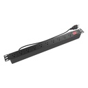 Nexxt Solutions Infrastructure - Power distribution unit - Rack-mountable - AC 110-125 V - 9 Tomas de Corriente