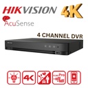Hikvision IDS-7204HUHI-M1/XT/4A+4 - DVR - 4 Channels - 5 MP - AcuSense 4E/4S Alarma