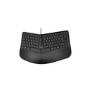 TECLADO GENIUS ERGO KB-700 NEGRO USB TECLA COPILOT MULTIMEDIA REPOSAMANOS WIN 10 11 MAC OS 10.