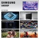 TELEVISORES SAMSUNG UN70U8000FPXPA 70 PULG SMART TV LED 4K UHD/HDMI/USB/BLUETOOTH/WIFI