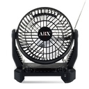 PARLANTE AUDIOBOX/VENTILADOR PORTATIL RECARGABLE RFX-30 FM RADIO BLUETOOTH CARGA SOLAR