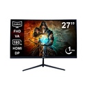 MONITOR TEROS TE-2787G 27 PULG GAMING CURVO FHD 1920X1080 180 HZ – 1MS AUDIO OUT 1HDMI 1DP