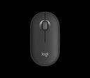MOUSE LOGITECH/PEBBLE MOUSE 2 M350S/BLUETOOTH/3 BOTONES/SILENT TOUCH/MAX. 3 DISPOTVS/GRAPHITE LAT