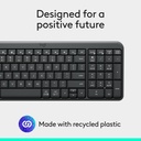 TECLADO LOGITECH/K250/COMPACTO/BLUETOOTH/WIRELESS/INCLY.NUM-PAD/AJUSTABLE 7GRADOS/ROSE