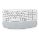 TECLADO LOGITECH/WAVE KEYS/WIRELESS/ERGONOMICO/REPOSAMANOS/INCLY. NUM-PAD/ HASTA 3 DISPTVOS/NEGRO