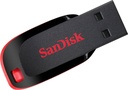 FLASH MEMORY SANDISK 16GB Cruzer Blade USB-A 2.0 Black-Red
