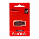FLASH MEMORY SANDISK 32GB Cruzer Blade USB-A 2.0 Black-Red