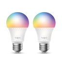 FOCO INTELIGENTE TP-LINK TAPO SMART WIFI LIGHT MULTICOLOR 1055 LUM. CONTROL POR VOZ (2 PACK)