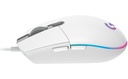 MOUSE LOGITECH GAMING G203 BLANCO ALAMBRICO RGB LIGHTSYNC G-HUB