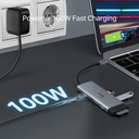 HUB TP-Link USB Tipo-C 7 in 1 con Puerto HDMI 4K 60Hz. SD microSD Fast Charge Silver
