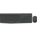 TECLADO-MOUSE COMBO LOGITECH MK235 NEGRO WIRELESS USB RESISTENTE A SALPICADURAS