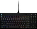 TECLADO LOGITECH GAMER G PRO RGB MECANICO GX AZUL WIRED NEGRO