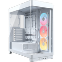 CASE CORSAIR ATX 4500X LX-R RGB iCUE LINK Panoramic Glass 2USB3.2 HD-Audio Mid-Tower White