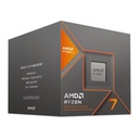 PROC. AMD RYZEN 7 8700G AM5 5.1GHZ 8CORE 16HILOS CACHE 24MB 65W WITH THERMAL SOLUTION
