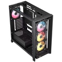 CASE CORSAIR ATX 4000D Pantalla Tactil XENEON 14.5 TEMPERED GLAS MID-TOWER CASE N-PS 4VEN-RGB NEGRO