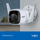 CAMARA TP-LINK TAPO C320WS TIPO BALA INT-EXT 4MP COLOR WI-FI-RJ45 AUDIO BIDIRECIONAL IP66