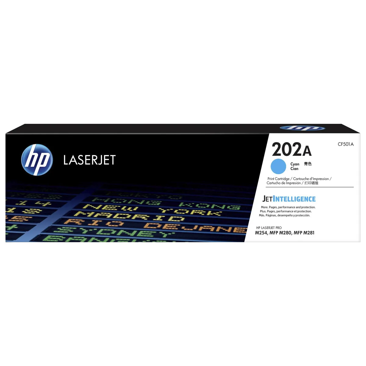 HP - Cartucho de Tóner LaserJet 202A Cyan