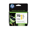 HP 712 Yellow Ink Cartridge 3-Pack