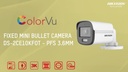 Hikvision ColorVu DS-2CE10KF0T-LPFS 2.8mm - surveillance camera - Fixed - Mini Bullet