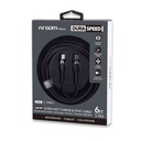 CABLE ARGOM DURASPEED TYPE-C TO TYPE-C 240W ULTRA FAST CHARGE 1.8mts Black