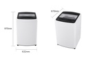 LG - Washing machine - 19kg Simple UI Panel LED T Wh
