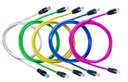 Panduit NetKey - Patch cable - RJ-45 (M) to RJ-45 (M) - 2.13 m - UTP - CAT 5e - snagless - off white