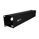 Nexxt Solutions - Conducto de organización de cables de bastidor (horizontal) - 2U - 19"