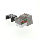 Nexxt Solutions Infrastructure - Keystone Jack - Category 6 - Cat6 Unshd KJ Grey