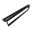 Nexxt - Tablero de conexiones - instalable en bastidor - negro, RAL 9005 - 1U - 19" - 24 puertos