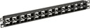 Panduit MINI-COM Shielded High-Density Modular Patch Panel - Patch panel - black - 1U - 19" - 48 ports