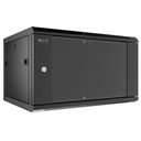 Nexxt Solutions Infrastructure - Wall mount enclosure - SPCC steel / Tempered glass - Black / RAL 9005