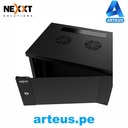 Nexxt Solutions - Rack armario - instalable en pared - RAL 9005, negro barniz - 6U - 19"